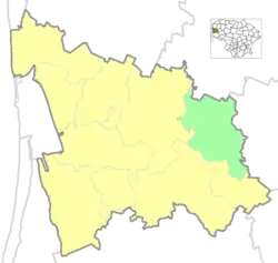 Location of Endriejavas Eldership