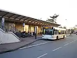 The bus station