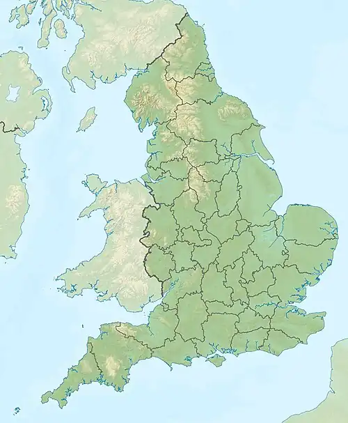 A map showing the location of Slade Reservoir in Devon