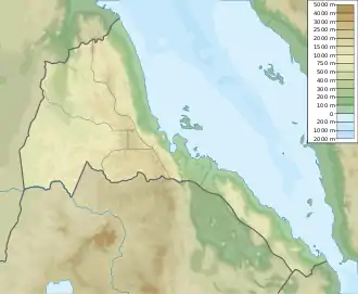 1913 Asmara earthquake is located in Eritrea