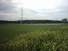 Fields south of Erzhausen, showing a typical South-Hesse countryside during autumn (2005)