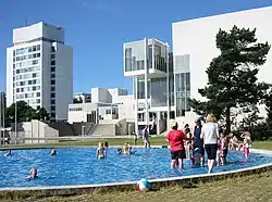 The Espoo cultural centre and the Keskustorni (central tower)