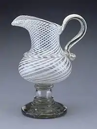 New England Glass Company ewer, 1840–1860