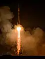 TMA-12M launches from the Baikonur Cosmodrome.