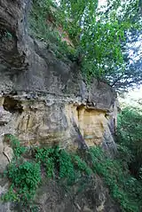 Exposed rockface at Trempealeau Mountain