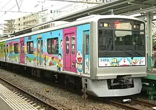 Set 3093 in Doraemon livery in September 2011