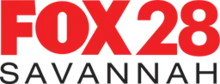 A red Fox network logo with a red 28 in a sans serif next to it. Beneath both elements is the word "Savannah" in a thin black sans serif.