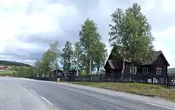 View of the village church, Skåbu Church