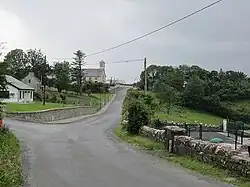 Church and Montessori school entrance at Fahy