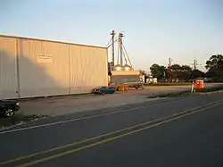 Cotton is processed at the Farmers Co-op Gin.