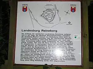 Information board near the summit