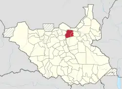 Location in South Sudan