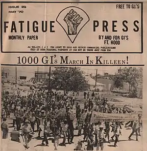 Fatigue Press GI Underground Newspaper May 1970 – 1000 GIs march against the war.