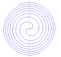 Spiral-pattern shape of mee siput