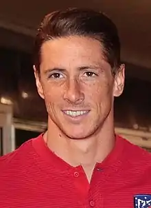 Torres with Atlético Madrid in 2017