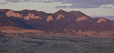 Ferris Mountains limestone cliffs.