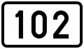 Regional Road 102 shield}}