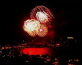 Fireworks over Magic Island