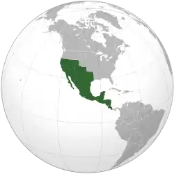 Location of Mexico