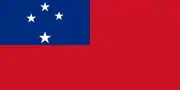 Initial flag of Western Samoa acquired but not approved (26 May 1948)