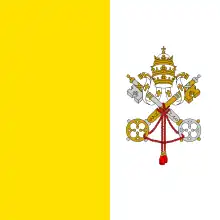 Flag of Vatican City.