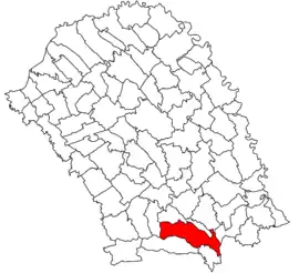 Location in Botoșani County