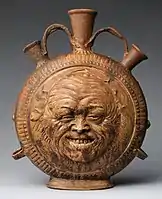 Stoneware flask, c. 1890