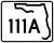 State Road 111A marker