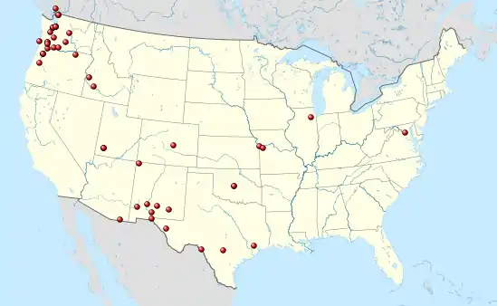 June 28 - Reports spread throughout the West. Idaho, Colorado, Utah, New Mexico, Texas, and Illinois see their first reports.