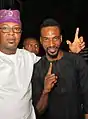 with singer 9ice at the One Lagos Fiesta in Lagos, Nigeria