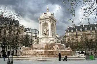 The Fontaine Saint-Sulpice, designed by Louis Visconti (1843-1848)