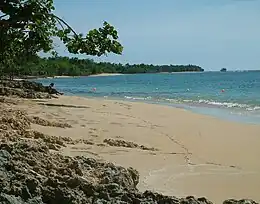 The golden sands at Font Hill