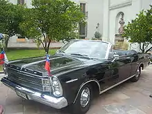 1966 Ford Galaxie 500/XL Convertible used as a presidential car in Chile.