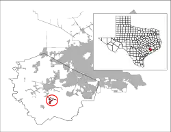 Location of Fairchilds, Texas