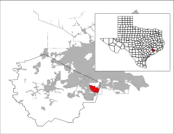 Location of Fresno, Texas