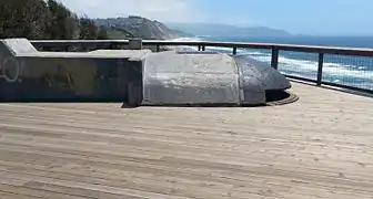 Fire control position at Fort Funston, CA, modified as a hang glider platform