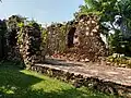 Part of the Fort Gross Fredericksburg at Princess town was damage as a result of battle in the fort.