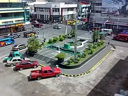 Fountain of Justice and downtown Bacolod