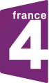 Logo of France 4 from 2005 to 2008