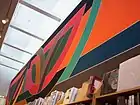 Frank Stella, mural at 'David Mirvish Books', 1974; in Toronto