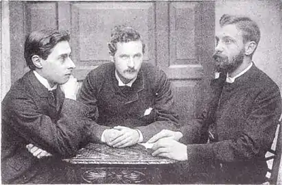 Bowyer Nichols, J. W. Mackail, and H. C. Beeching, c. 1882