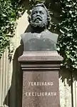 Freiligrath memorial and grave in Bad Cannstatt