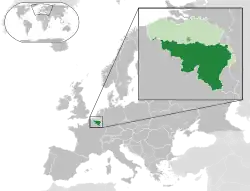 Location of French Community of Belgium