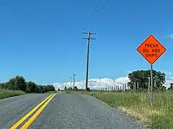 Scenery along a road in Dickinson Township