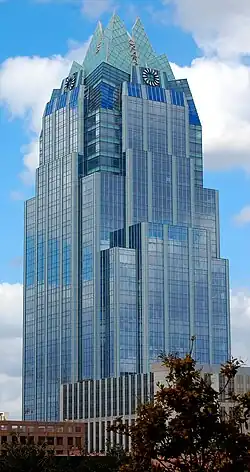 The Frost Bank Tower in Austin, Texas