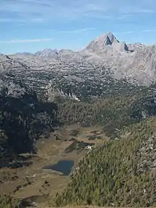 Großer Hundstod from southeast with Funtensee in the foreground