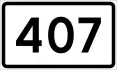 County Road 407 shield