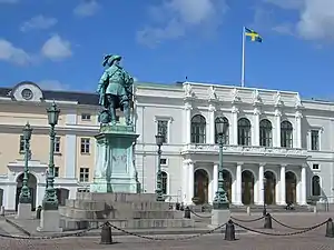 Gustavus Adolphus in Gothenburg, by Bengt Erland Fogelberg, 1854