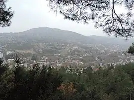 Gözne town, seen from the Gözne Castle