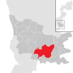 Location within Güssing district